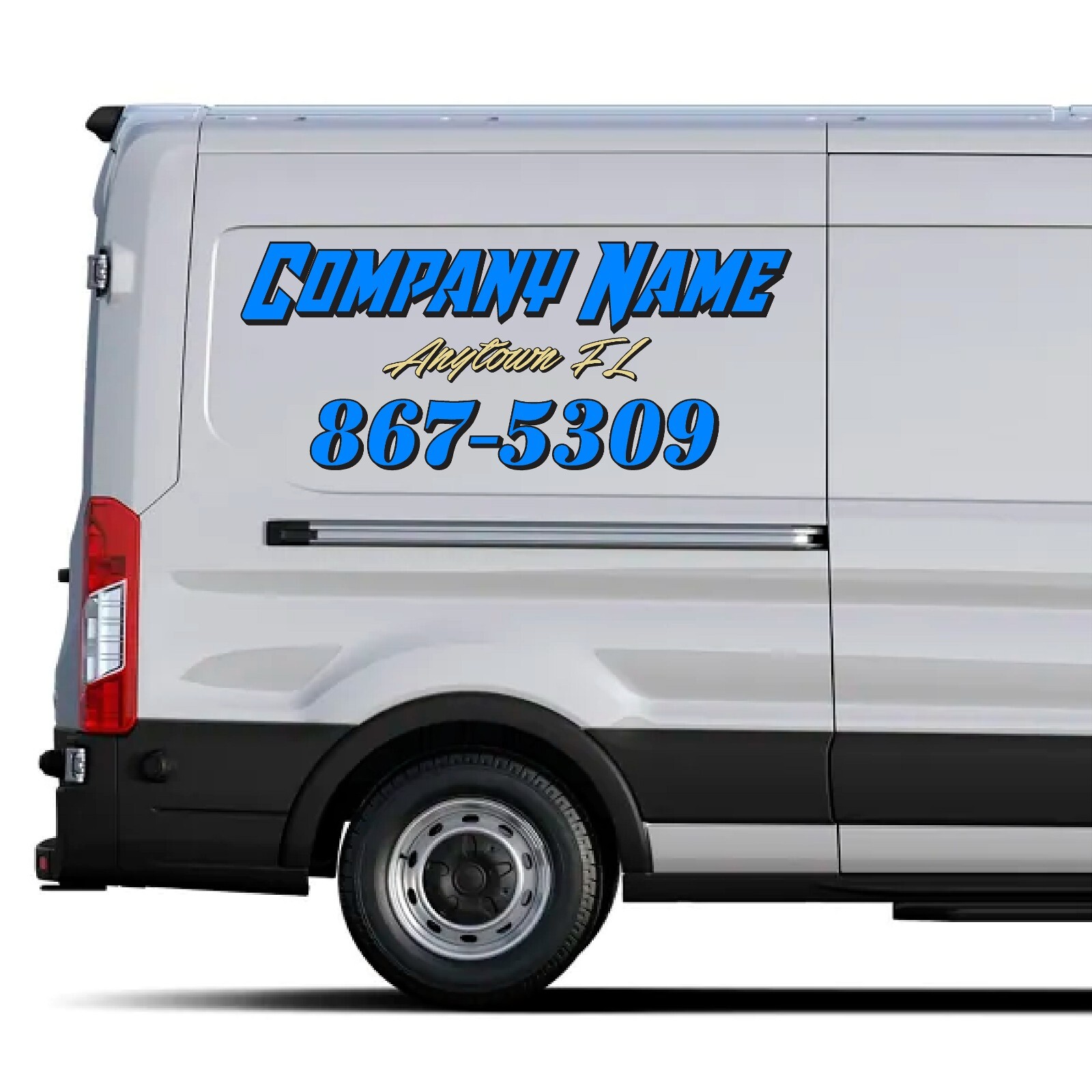 Custom Windshield Decal, Personalized Automotive Vinyl text graphic CTDP 2CL