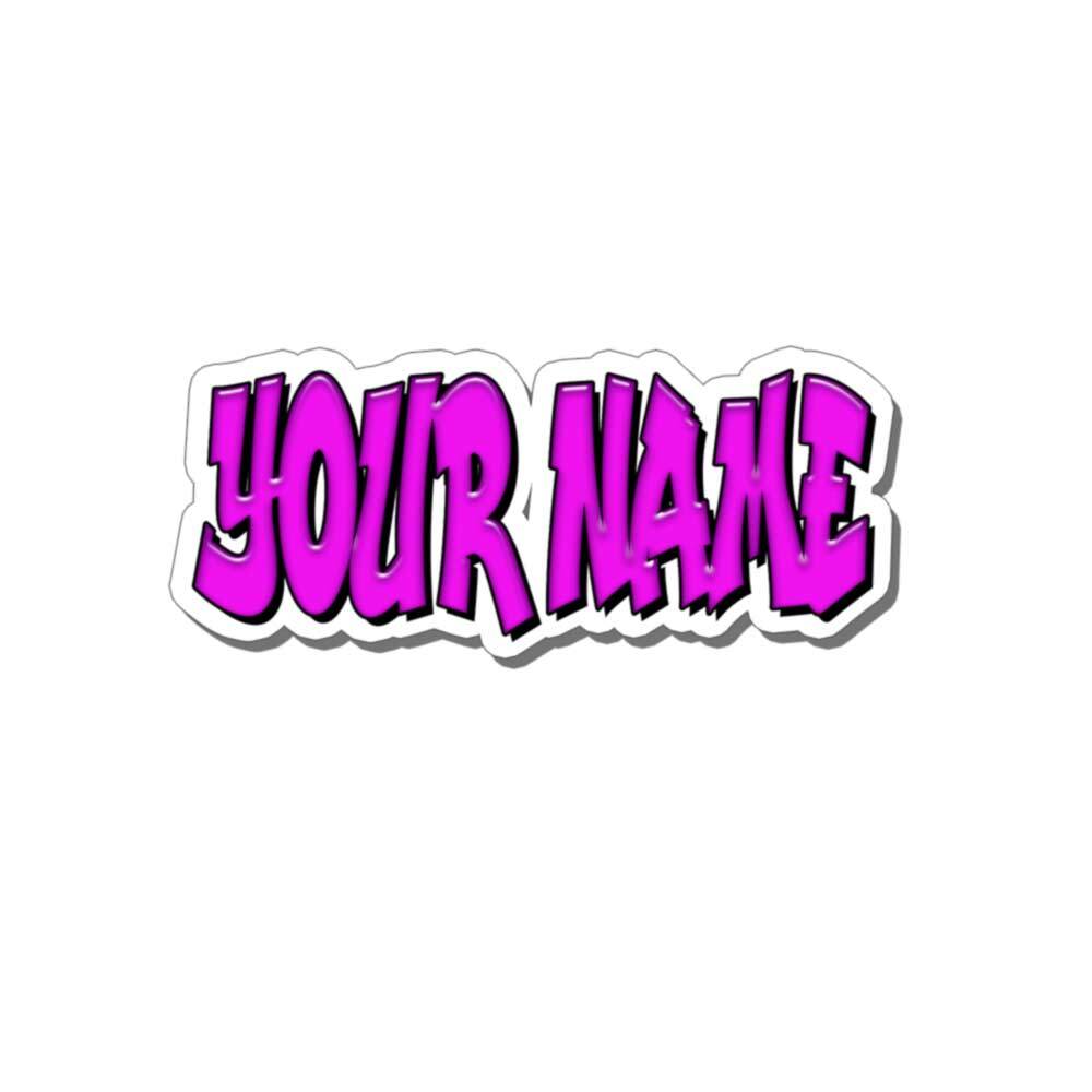 Custom Personalized Vinyl Graffiti Name Decal Sticker Car PINK or YOUR CHOICE