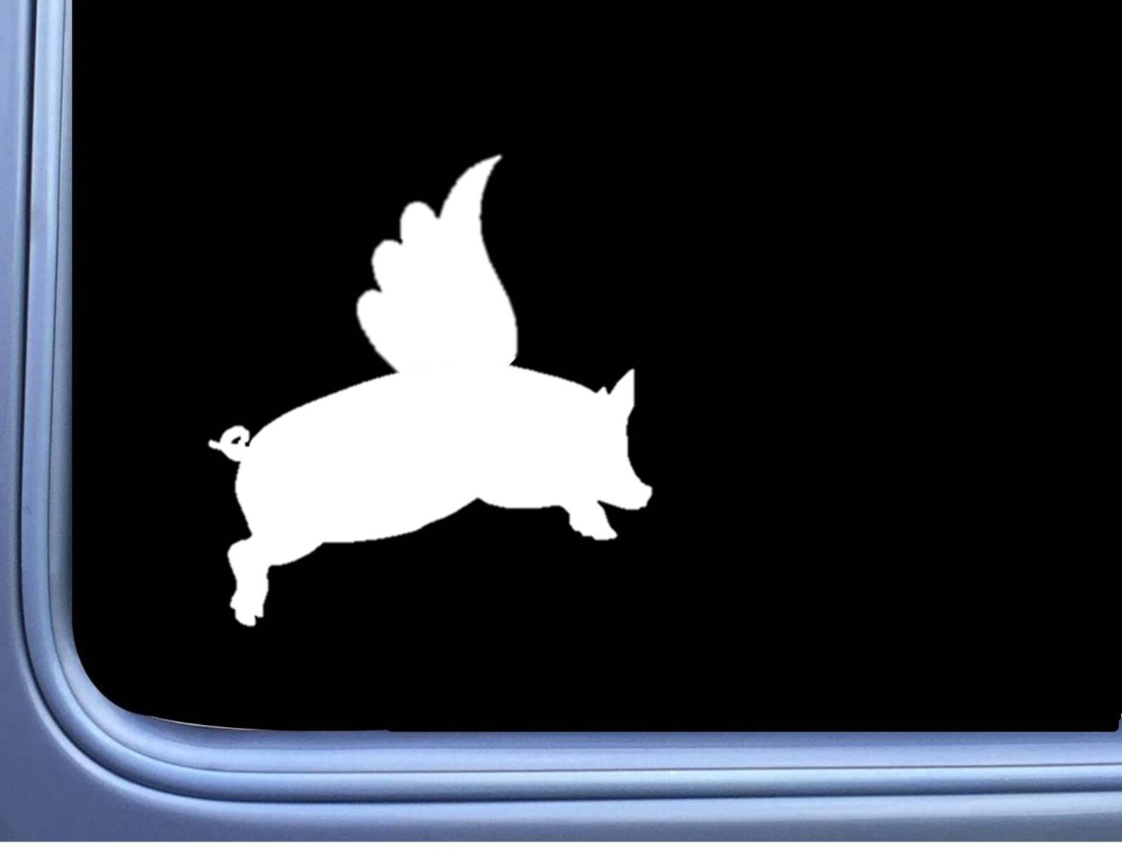 When Pig's Fly pig sticker OS 372 vinyl 6" Decal Sticker piglet