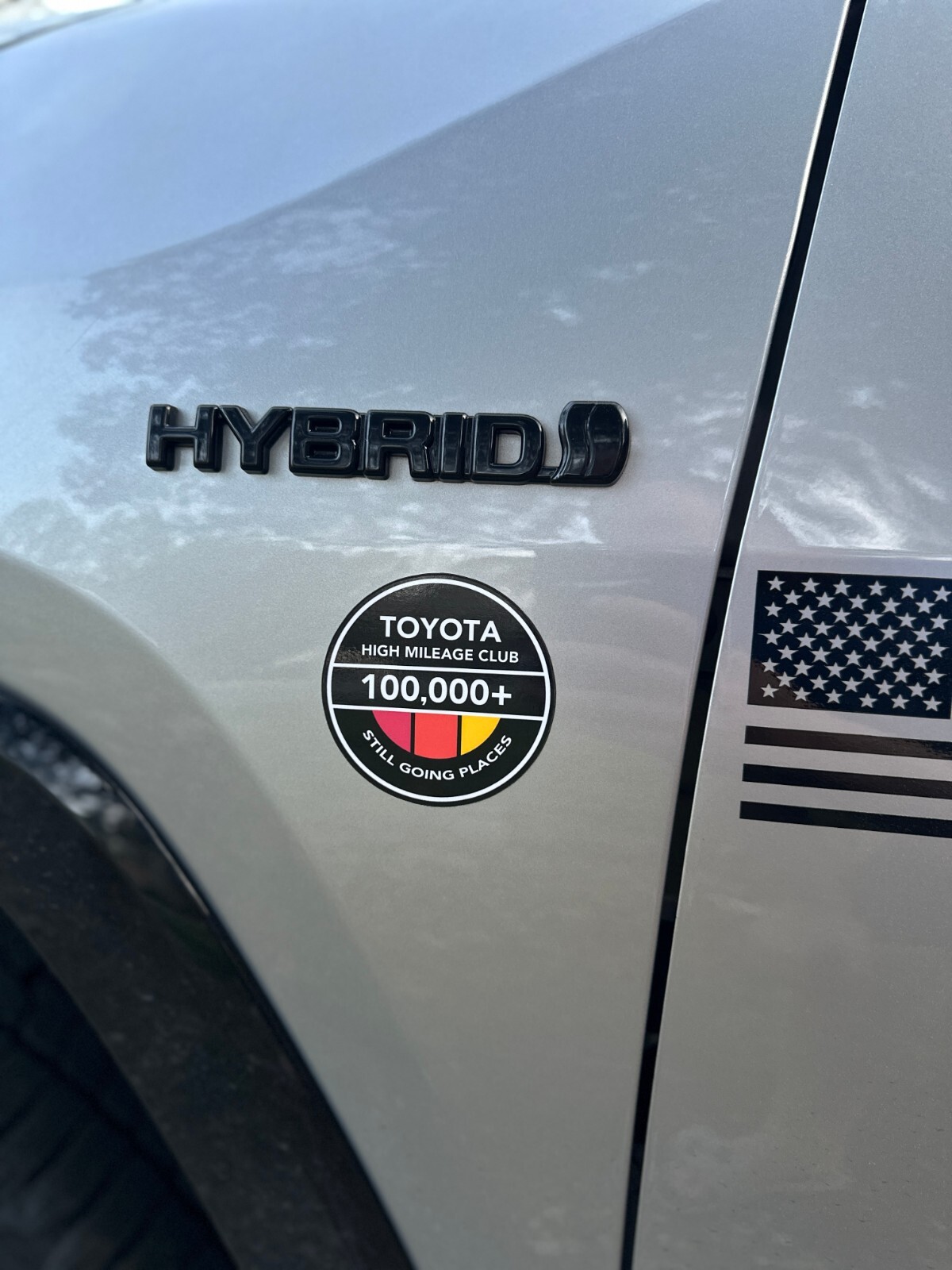 Toyota High Mileage Club Vinyl Sticker, 4WD Japanese Vintage Retro Logo Taco