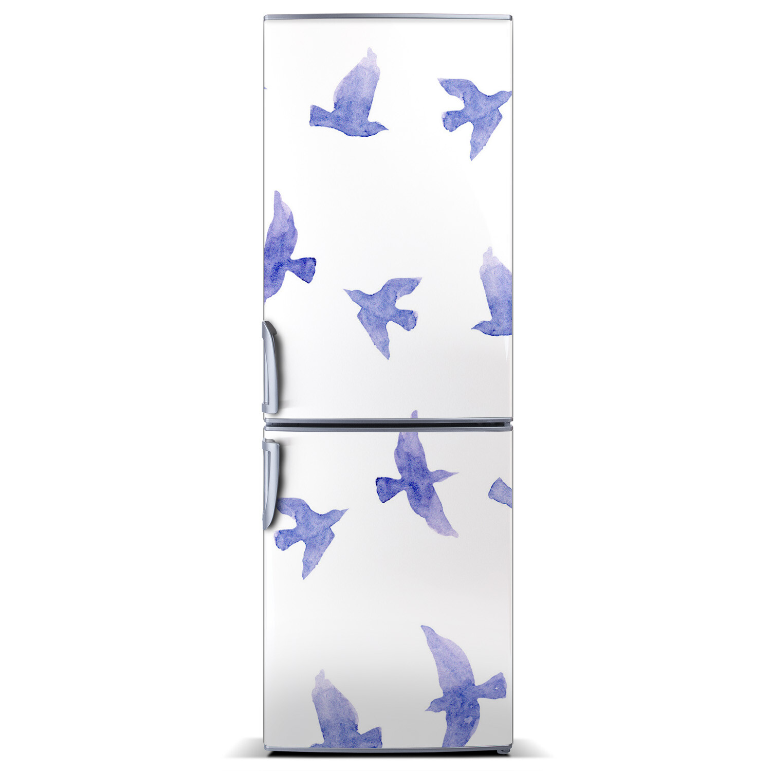 Removable Home Refrigerator Wall Sticker Magnet Decor Animals Blue swallows