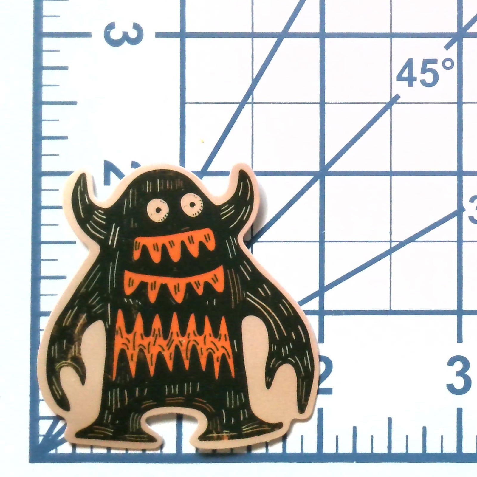 Halloween Monster Sticker Spooky Creature Vinyl Die Cut Goth Laptop Decal Art