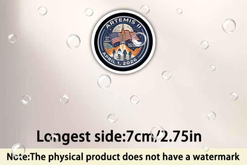 Artemis II Mission 2026 – Return to The Moon Sticker "2pack"