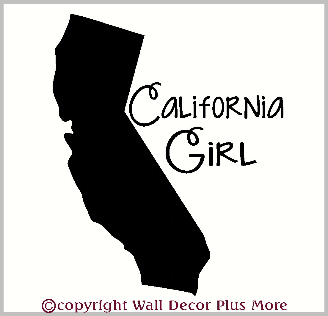 State Girl Sticker Vinyl Car Decal Approx. 6×6 NEW Made in USA