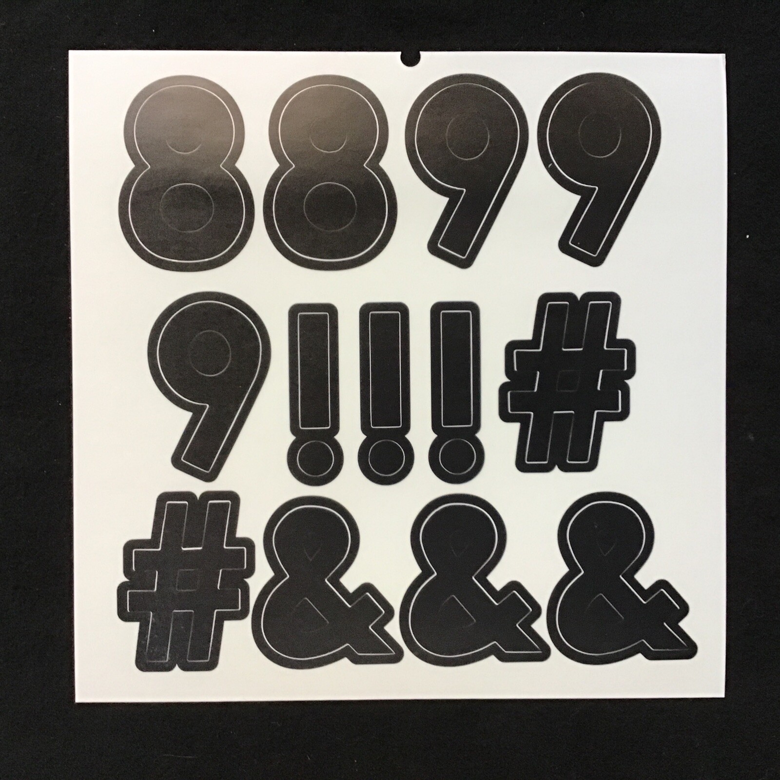 DCWV Letters & Numbers Art Create Decar Wall Sticker ( 8 pcs 104 Decals ) St-251
