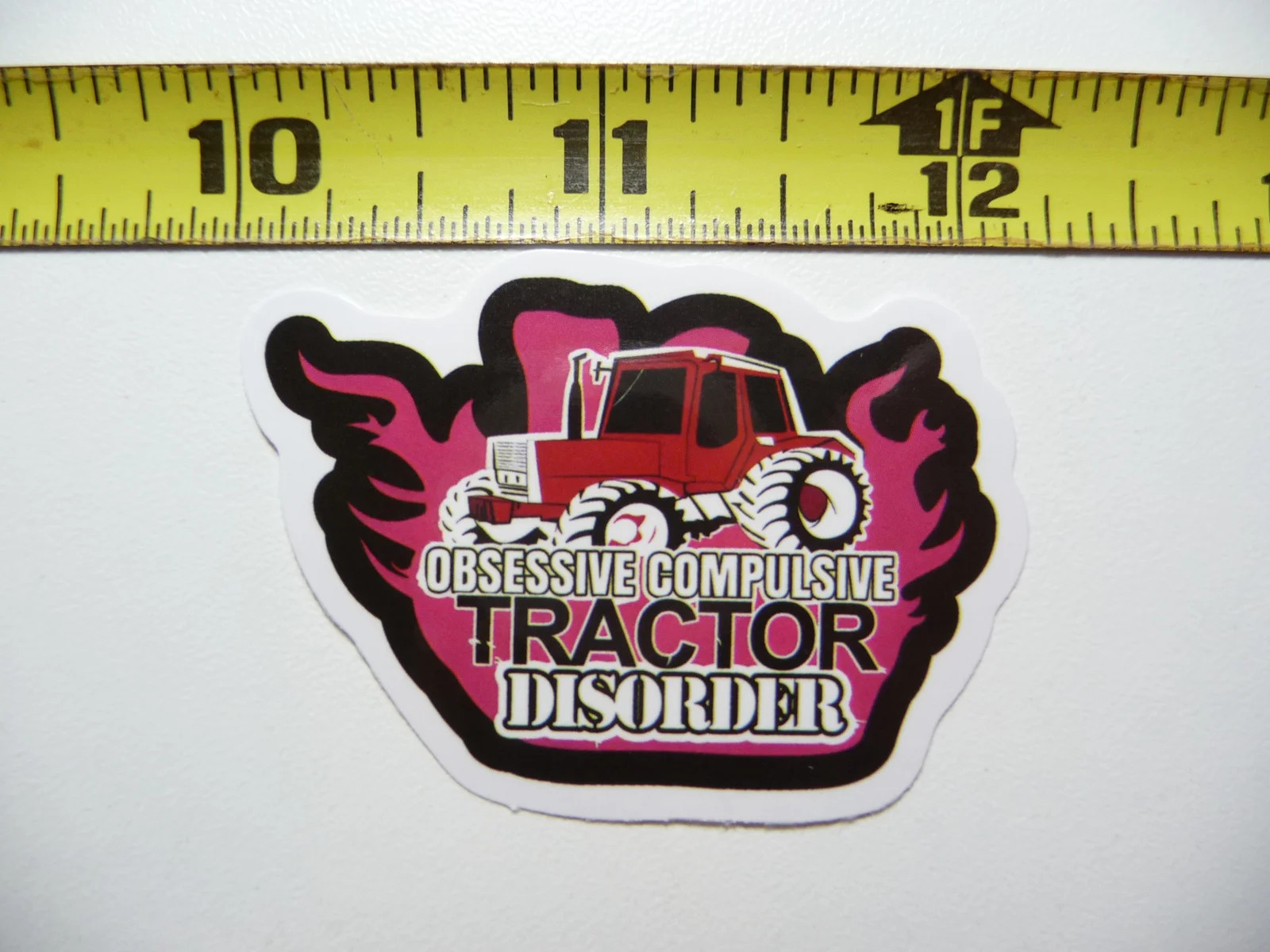 OCTD OBSESSIVE COMPULSIVE TRACTOR DISORDER SMALL STICKER DECAL FARMING COUNTRY