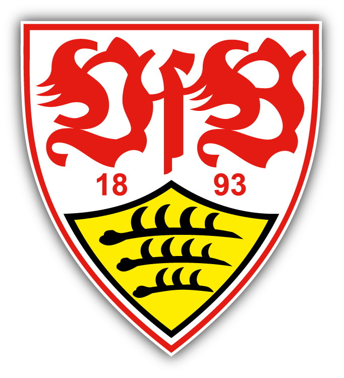 Stuttgart FC Germany Soccer Football Car Bumper Sticker Decal 4" x 5"