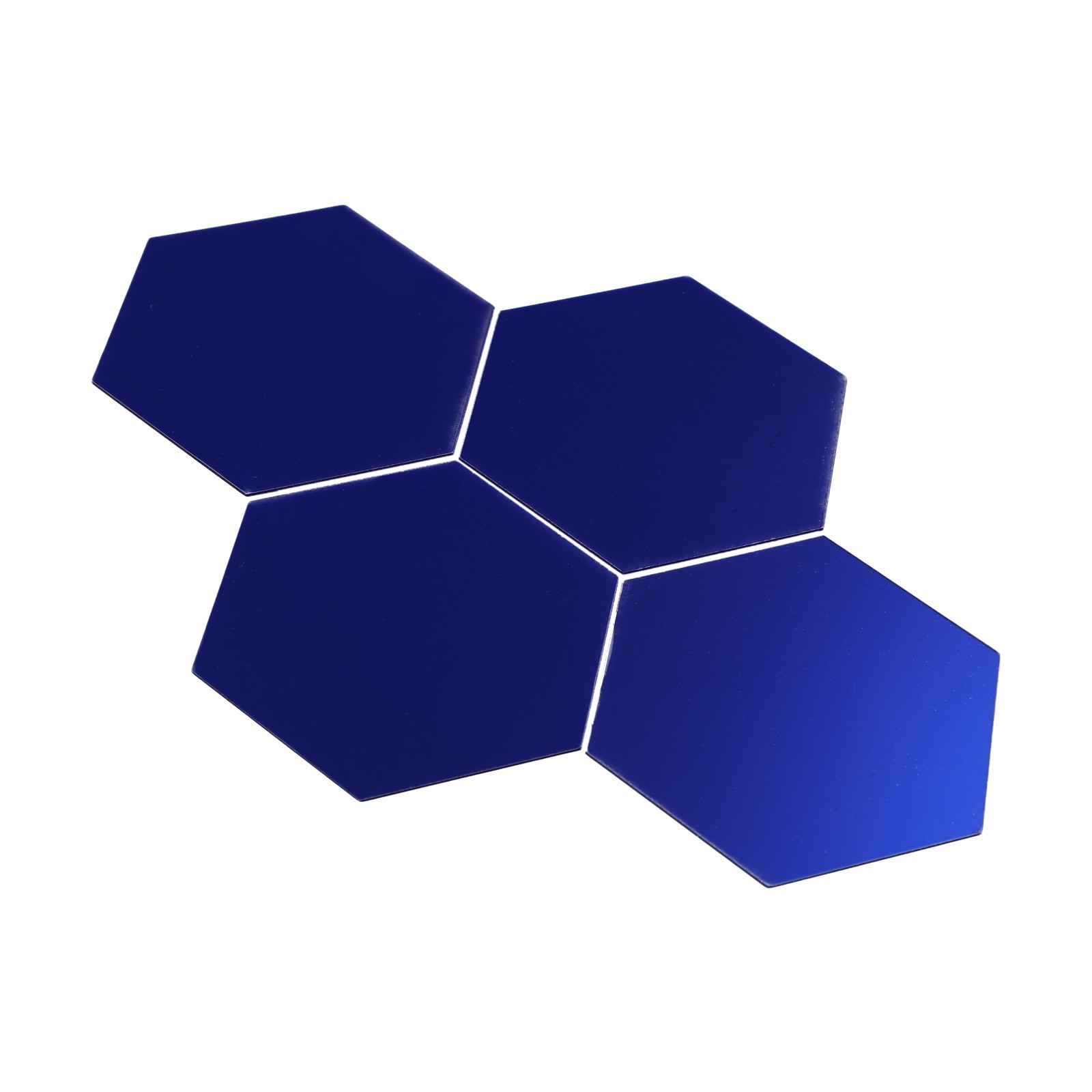 Exquisite Hexagon Mirror Stickers Pack of 12 Perfect for Christmas and Carnival
