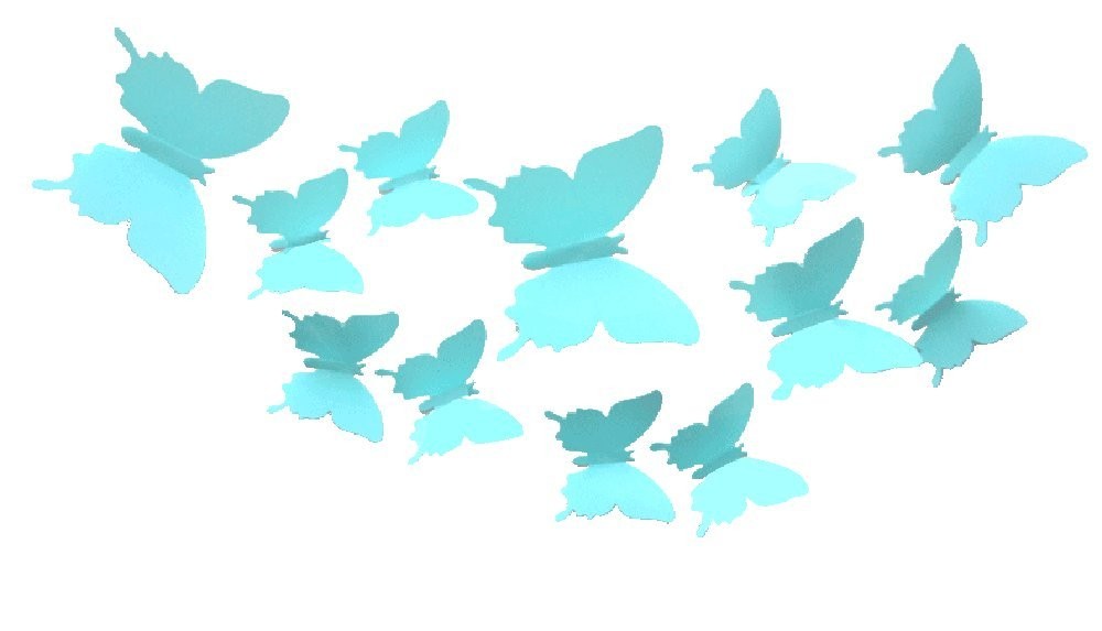 12Pcs 3D Butterfly Removable Wall Decals DIY Home Decorations Art Decor Wall …