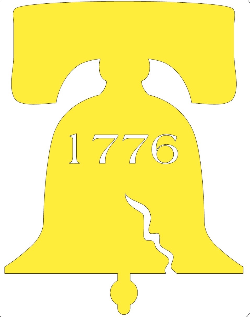 Liberty Bell 1776 Vinyl Decal Patriotic Sticker Truck Cooler Gun Safe Toolbox