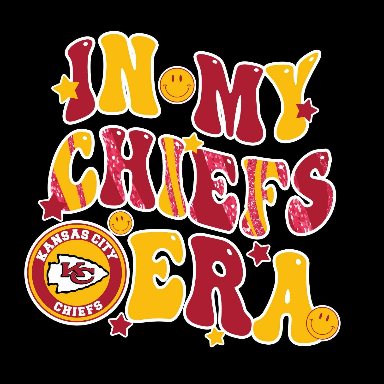 In my Chiefs Era Sticker Decal Laptop Wall Mirror Cup Tumblr Locker Bin