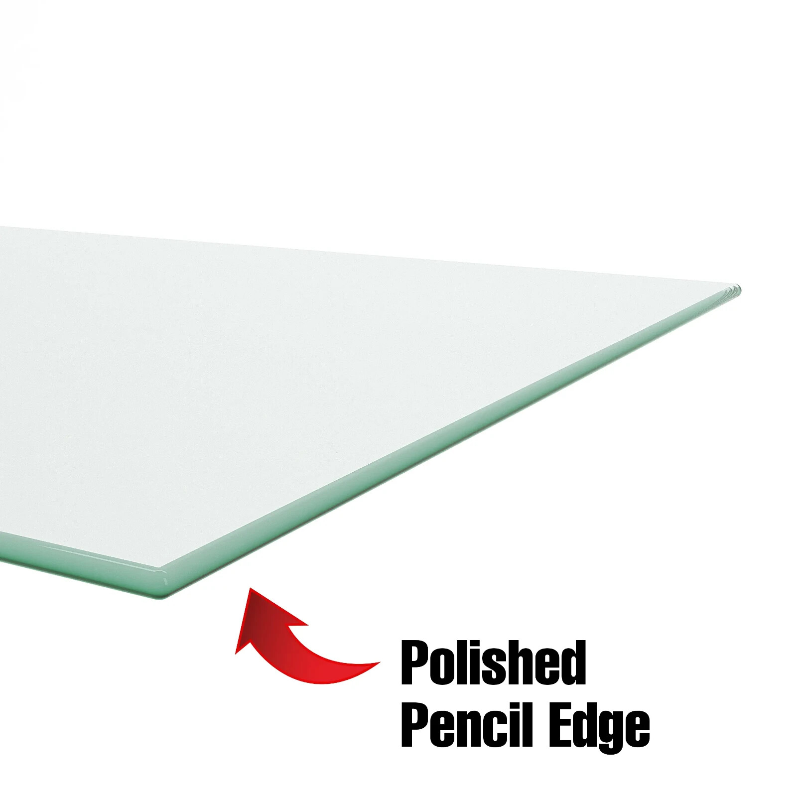 12" W x 48" L Tempered Glass Shelves Econoco SHGL1248 (Pack of 5)