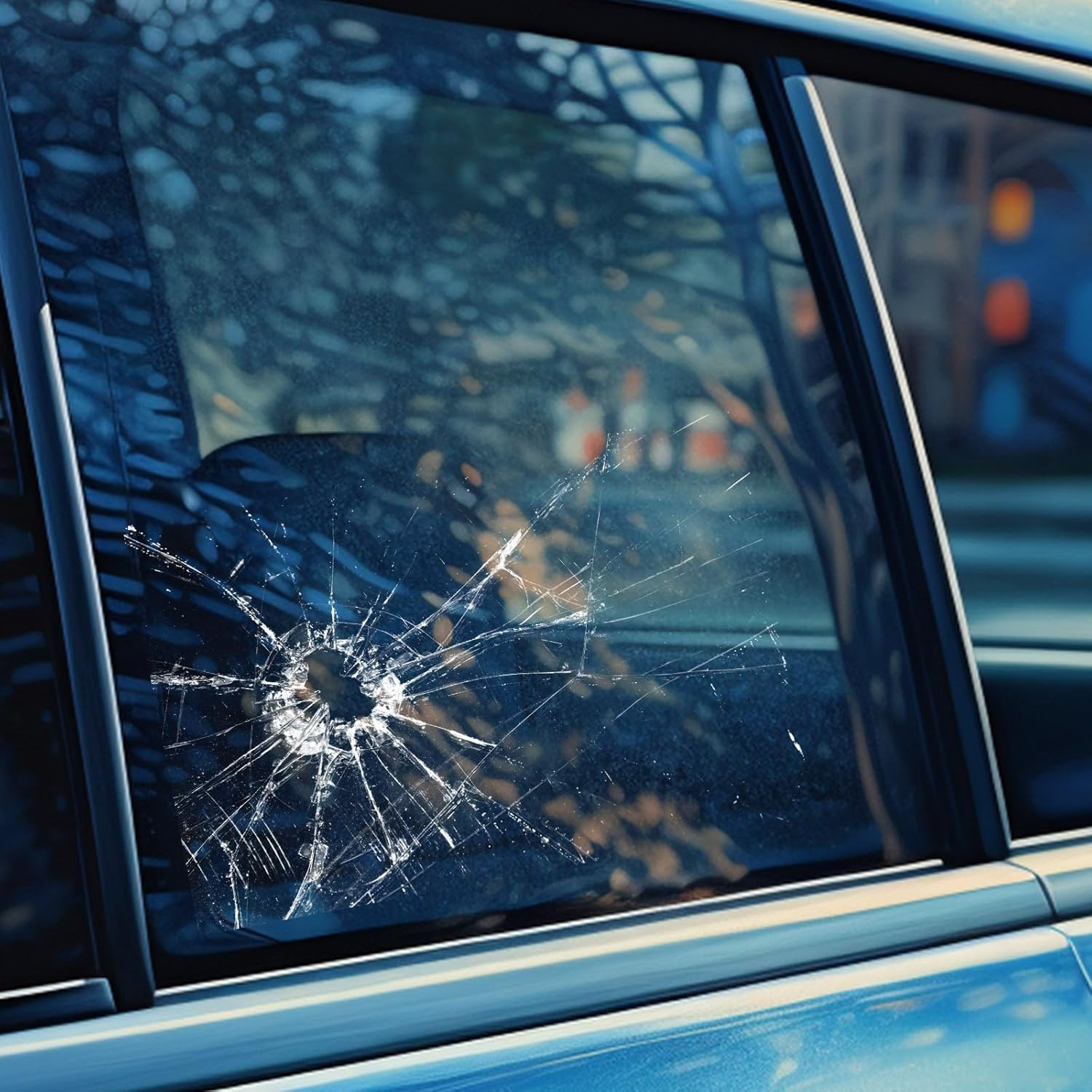 7.5" Broken Glass Decal – 3 Pack Waterproof Reusable Broken Screen Prank Sticker