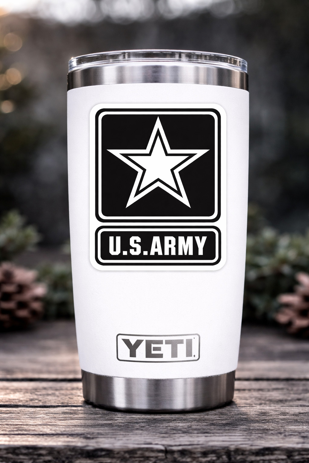 US Army Decal Sticker United States Military Veteran Logo Seal Flag 04