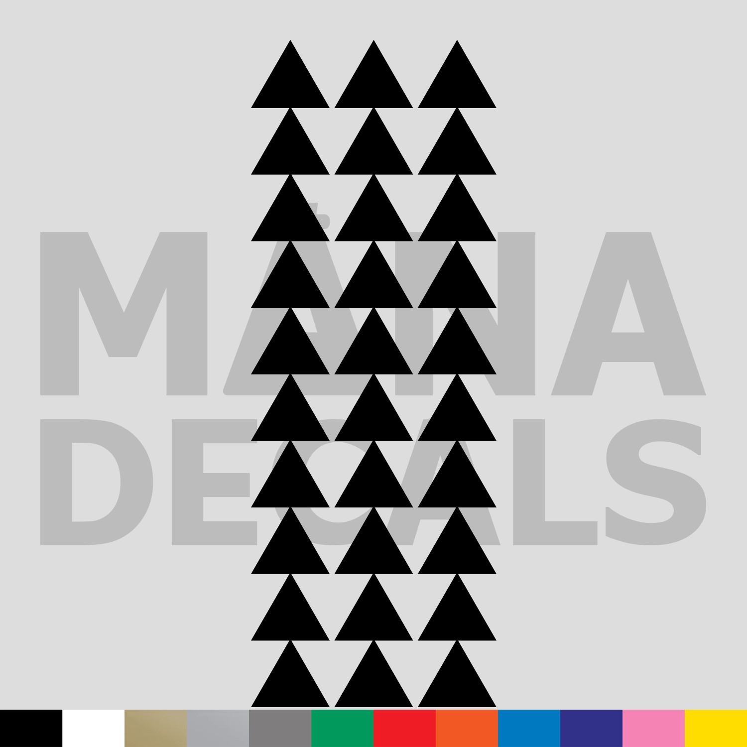 Hawaiian Tribal Triangles Vinyl Die Cut Decal Sticker – Polynesian Tattoo Teeth