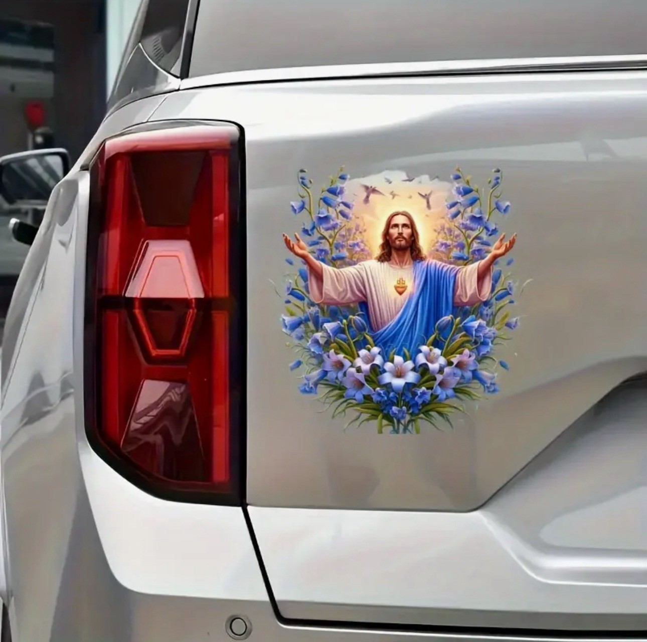 JESUS LILY 6” Inch VINYL DECAL DIECUT STICKER KING GOD PRAY CHRISTIAN FAITH 1PC