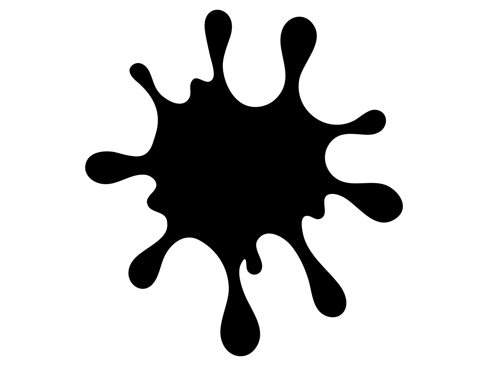Splat Ink Splatter Paint Vinyl Decal Car Sticker Waterproof