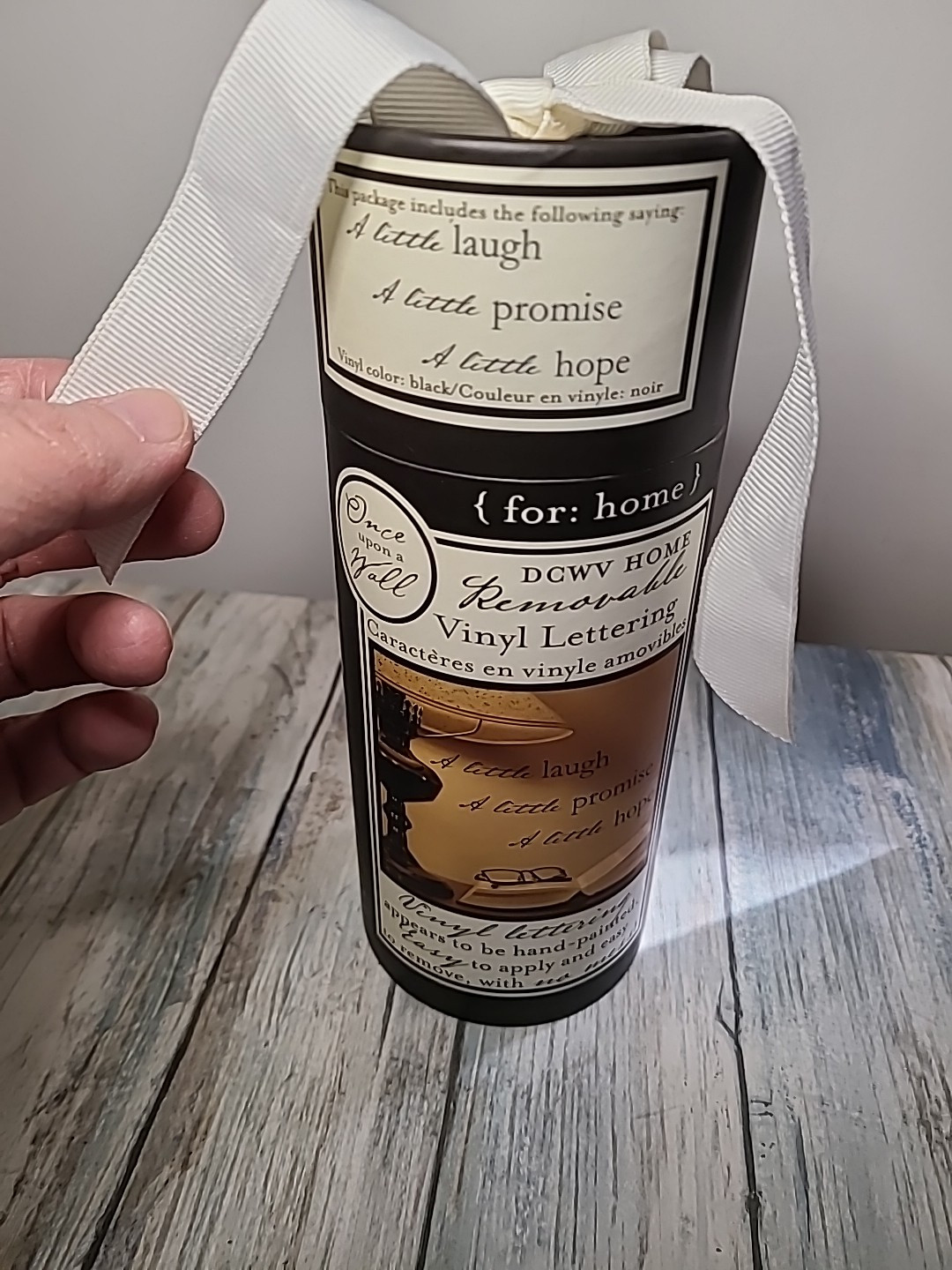 DCWV Home Removable Vinyl Wall Lettering NOB "A little laugh A little promise ..