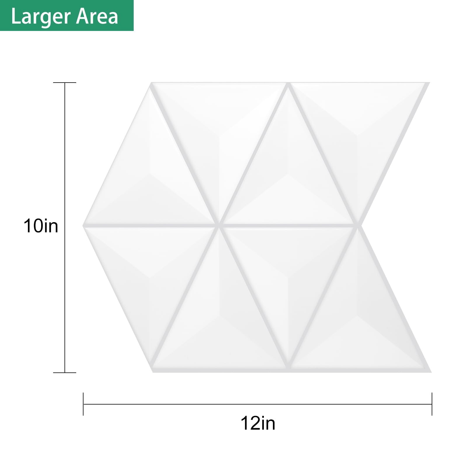 Peel and Stick Backsplash for Kitchen, 3D Triangle Tile Stickers Kitchen Back…