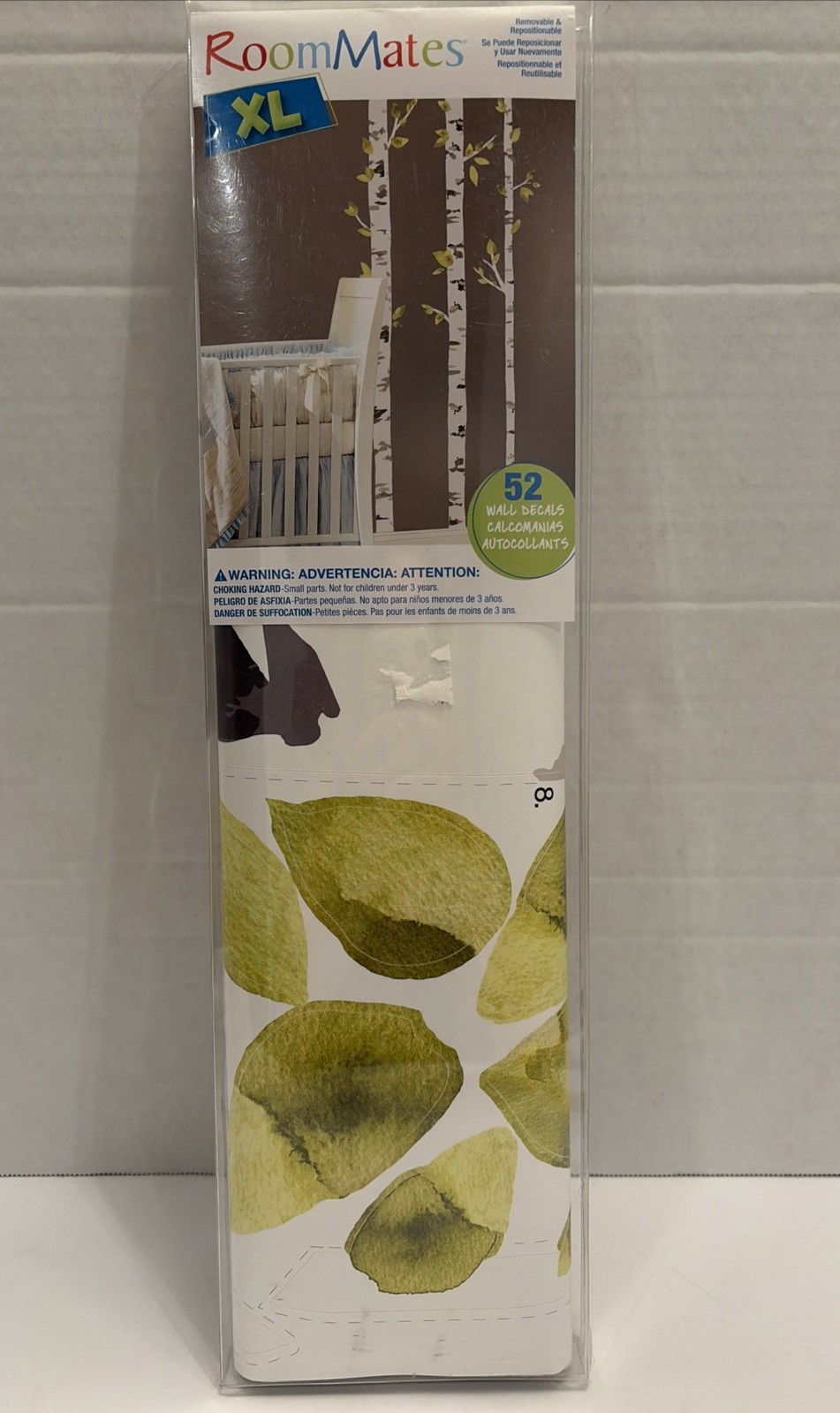 RoomMates RMK2662GM Birch Trees XL Giant Wall Decals 52pc Sealed Discontinued