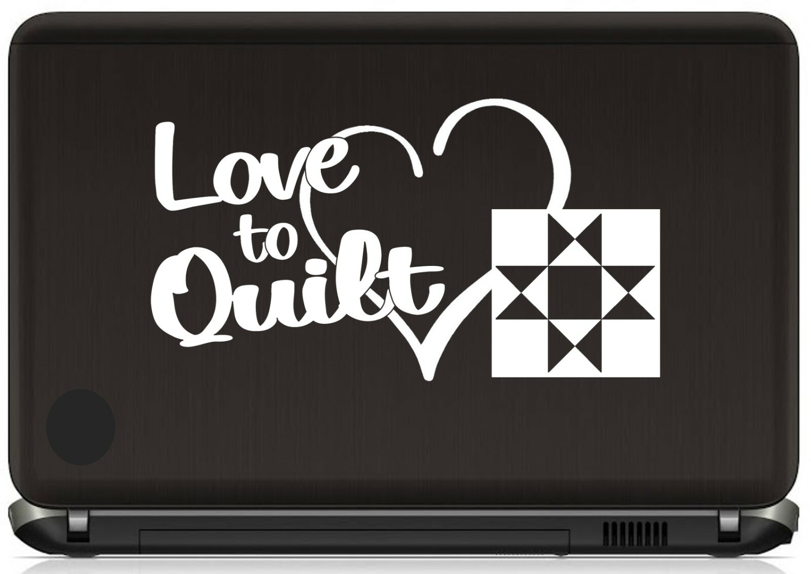 Love To Quilt Quilting Block Sticker for Car | Love to Sew Sewing | BG 797
