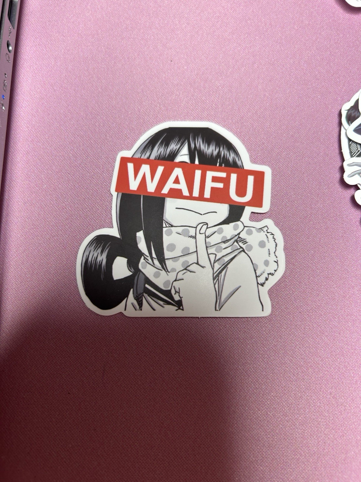 black and white waifu lewd fantasy girl sticker #16