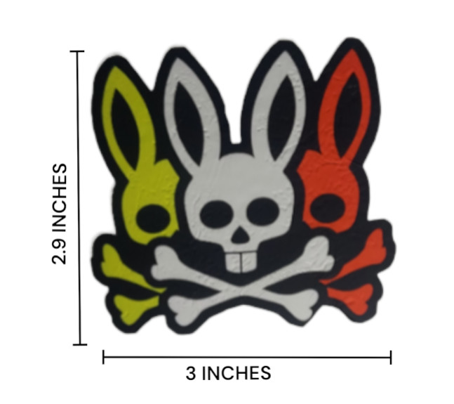 Bunny Stickers Sublimation DIY Stickers for T-shirts Hats Jackets Bags Crafting