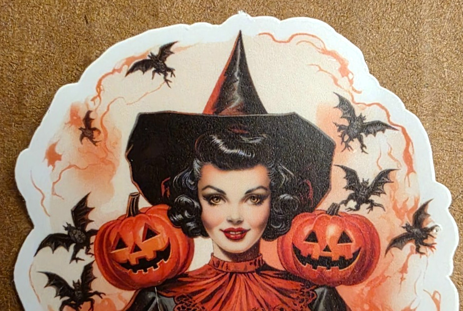 Halloween Sticker Girl Witch Vampire Ghost Gothic Pumpkins Punk Emo Anime Manga