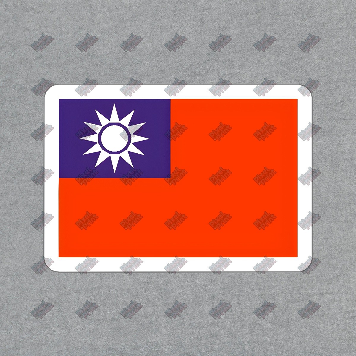 Vibrant Taiwan Flag Vinyl Sticker/Decal Perfect for Laptops, Water #548582