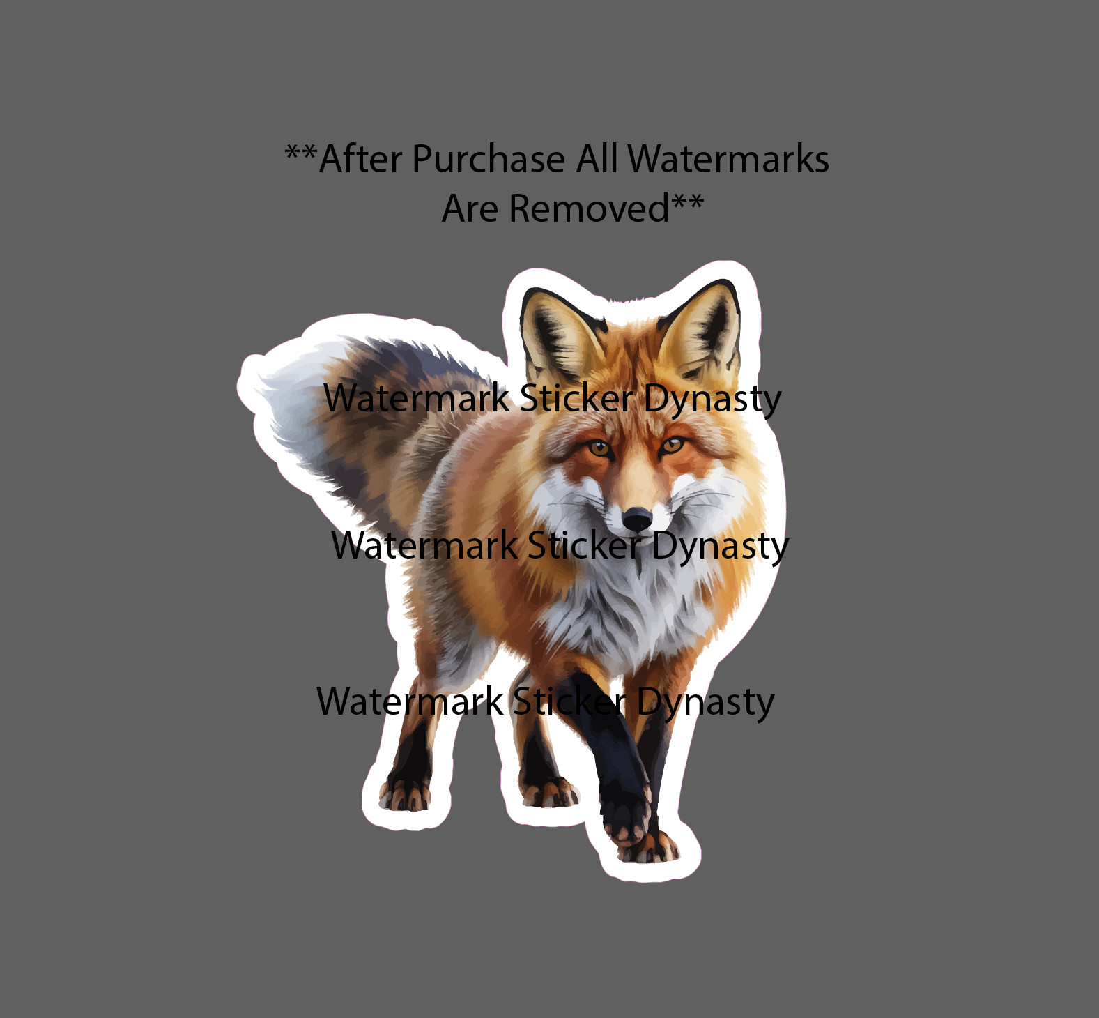 Fox Sticker Waterproof Decal Animal Outdoor Nature Wildlife Gift NEW