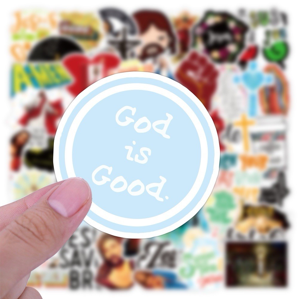 50 PCS Jesus Christianity Stickers Faith Decals Yeti Laptop Hydro Free Shipping