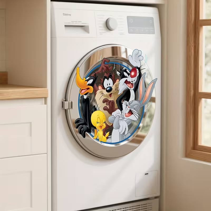 Looney Tunes Bugs Daffy Taz Sylvester Tweety Large Self Adhesive PVC Sticker