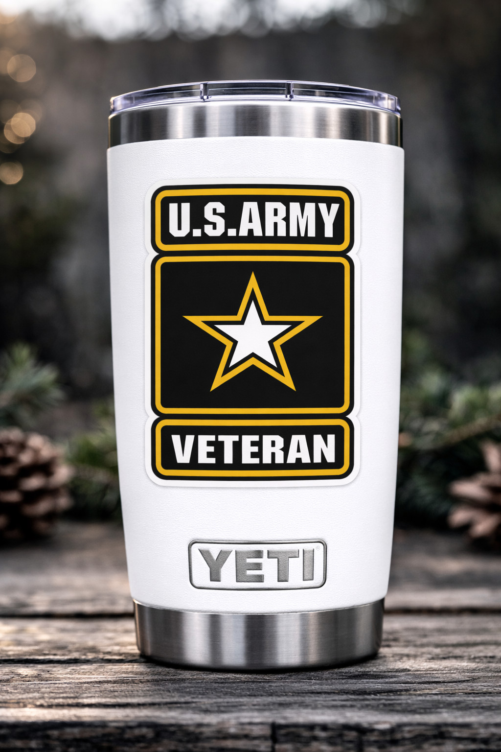 United States US Military Army Veteran Logo Seal Flag Vinyl Sticker/Decal 07