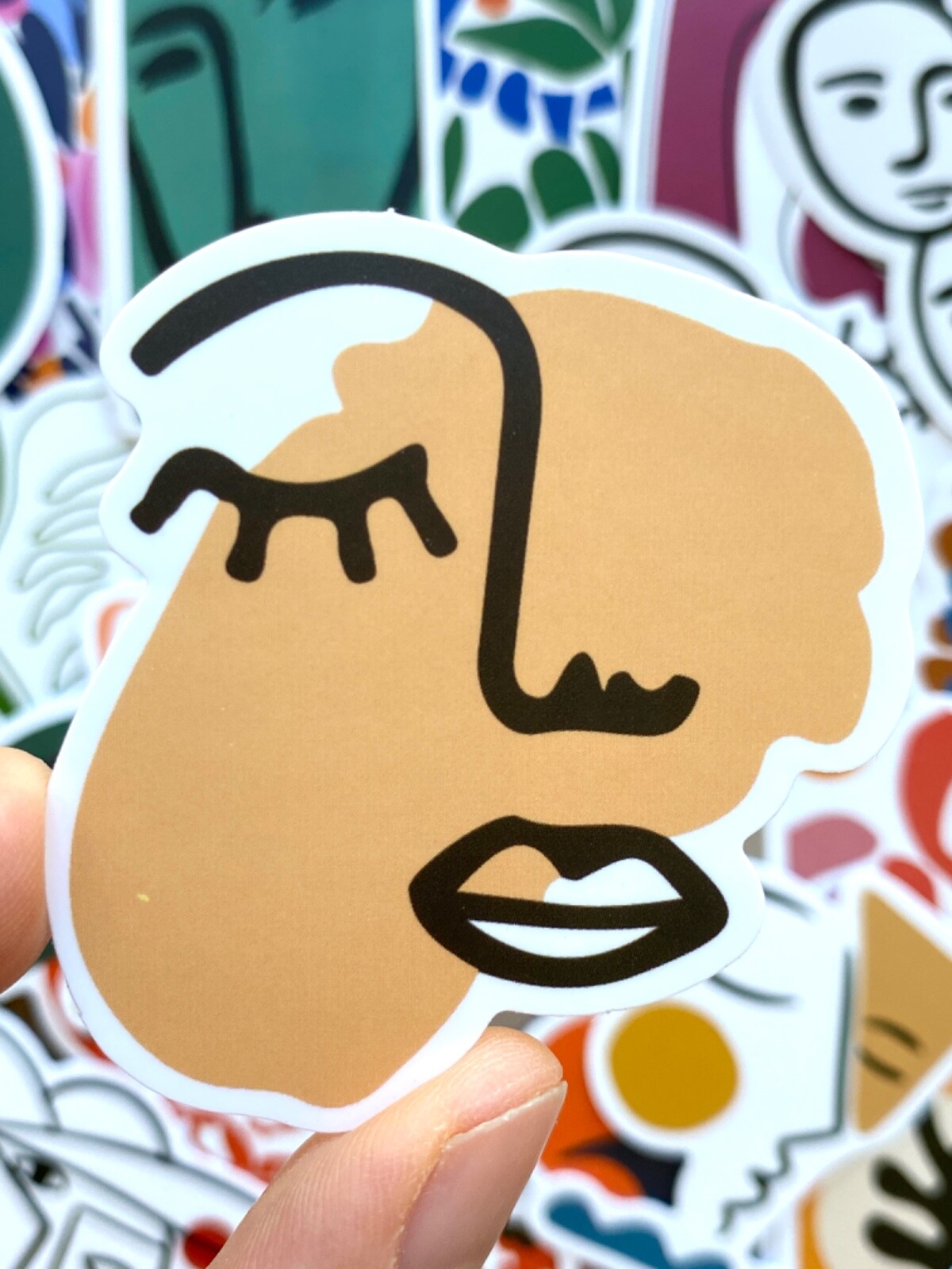 5-50 pcs Oil Painting Stickers, Trendy French Art Laptop Decals Stocking Stuffer