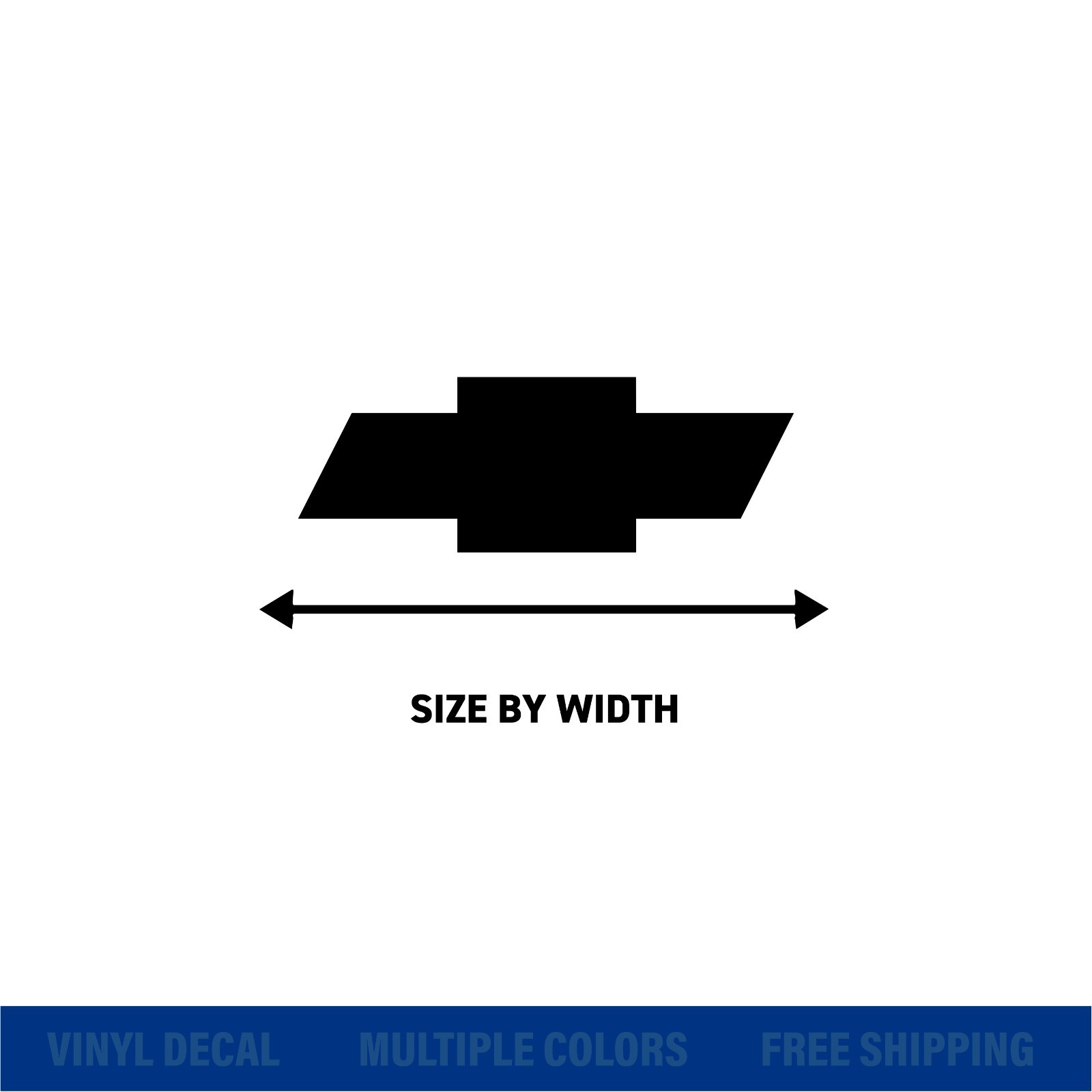 Chevrolet Bowtie Vinyl Decal Sticker – Car Truck Window Emblem | Multiple Colors
