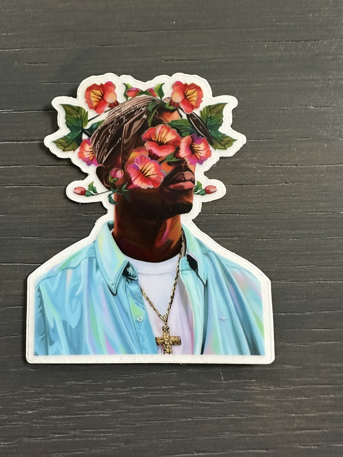 2Pac Vinyl Sticker Pack (2) High Quality HIP HOP Rap Lot Tupac Kobe Flowers
