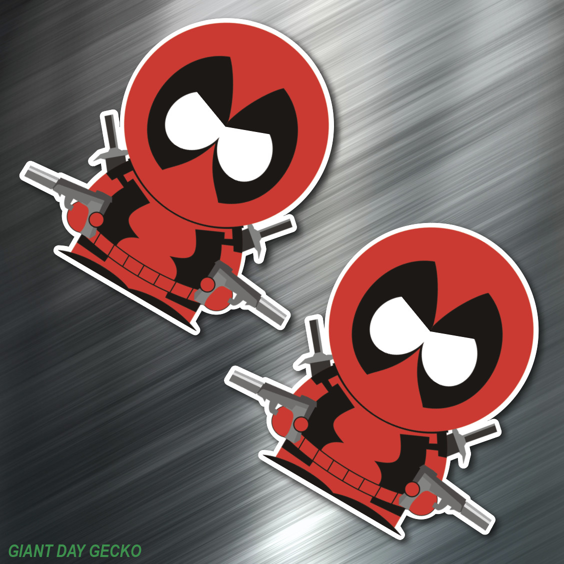 (2) TWO Deadpool Southpark Vinyl Decal Sticker For Car Laptop Skateboard NEW!