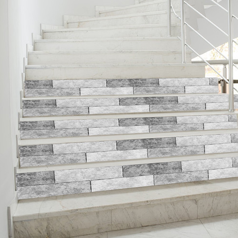 Simulation Brick Grain Pattern Stair Sticker Self-Adhesive Wall Decal Floor