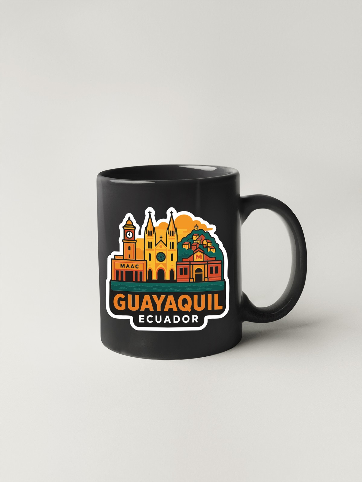 Guayaquil Ecuador Sticker Decal Vinyl Die-Cut City Skyline Landmark Design