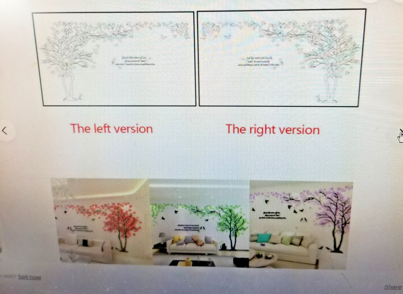 Removable 3D Flower Tree Wall Sticker DIY Decal Vinyl Mural Home Room Art Decor