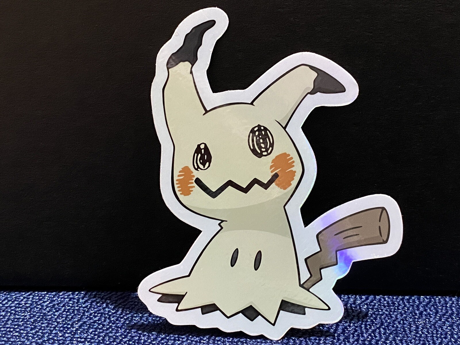 Mimikyu Sticker Holographic Pokemon Decal Rainbow Holo