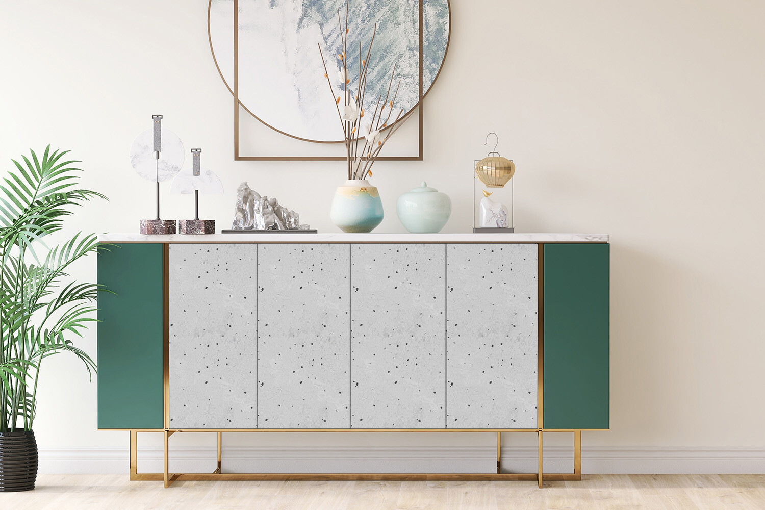 Wall Decal Self adhesive Home Furniture sticker Architectural concrete 100×50