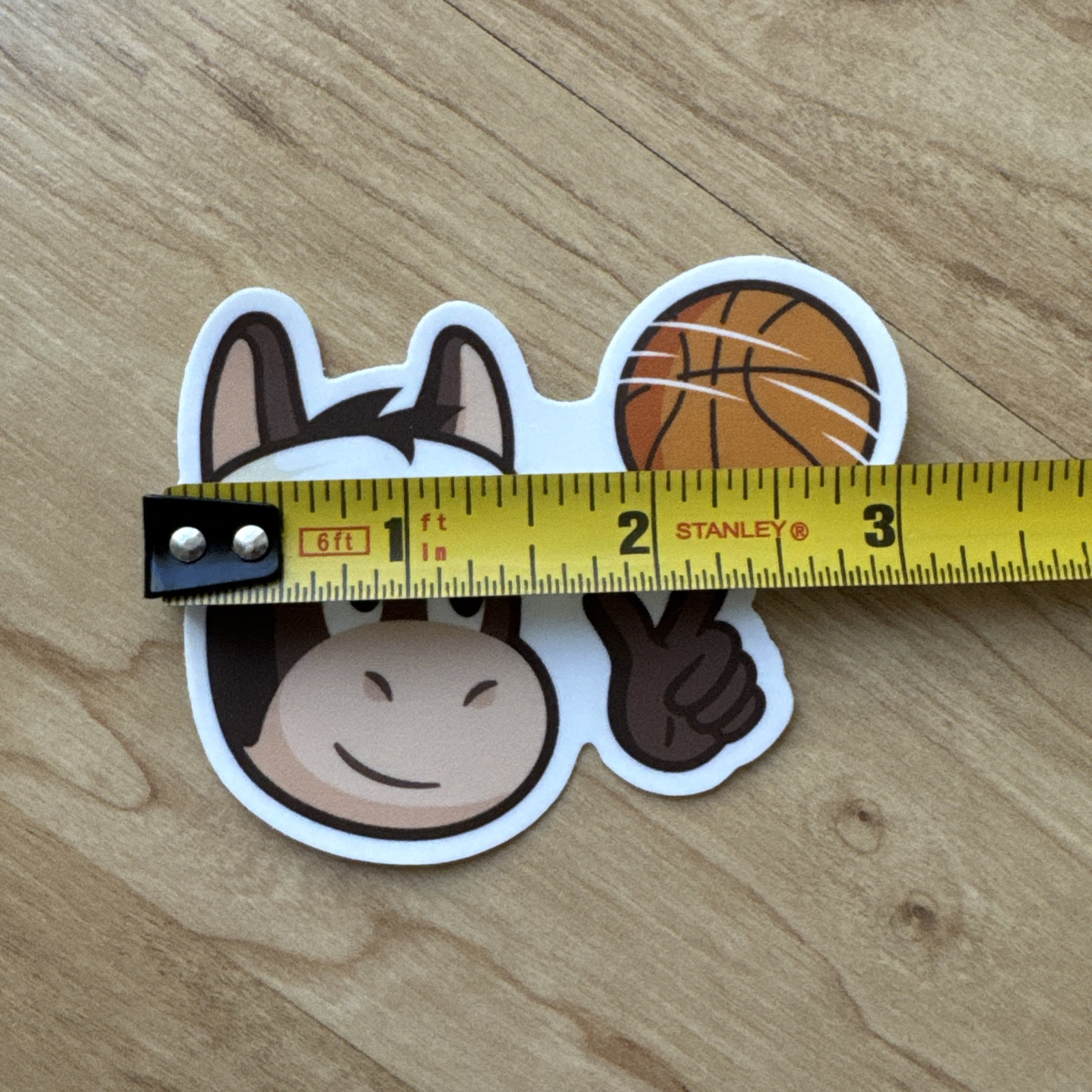 3” STICKERMULE NBA BASKETBALL LOGO DIE-CUT DECAL STICKER KICK ASS DONKEY VINYL