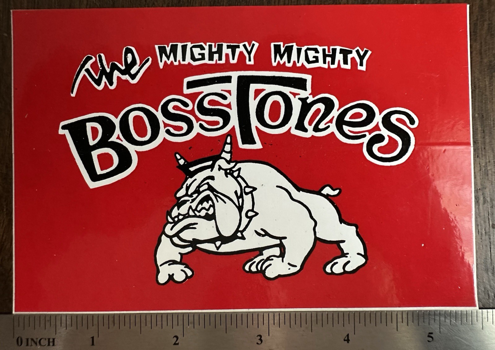 The Mighty Mighty Bosstones Sticker Bulldog Boston Ska Red White Black