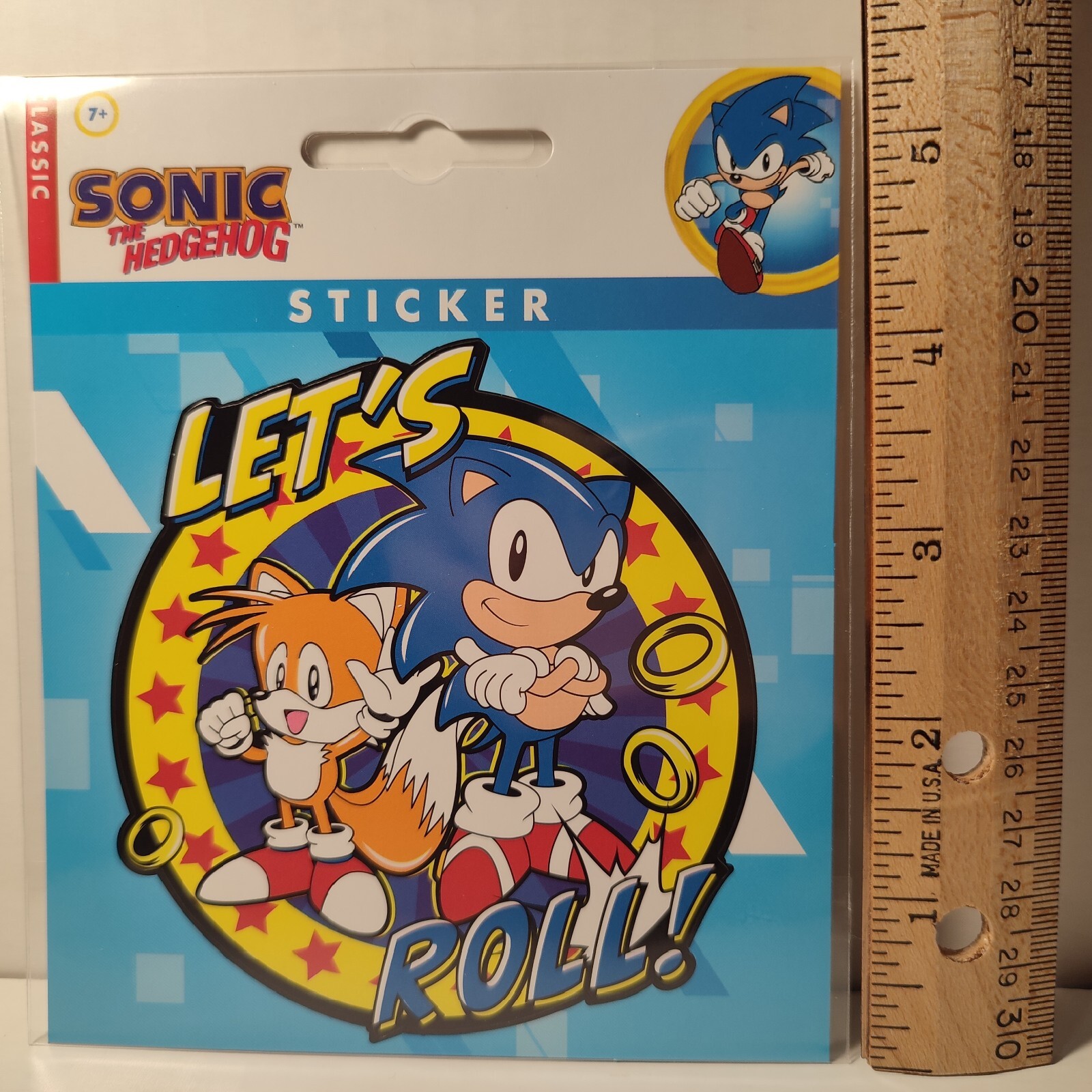 Sonic The Hedgehog Lets Roll Large Sticker Official Sega Collectible Decal