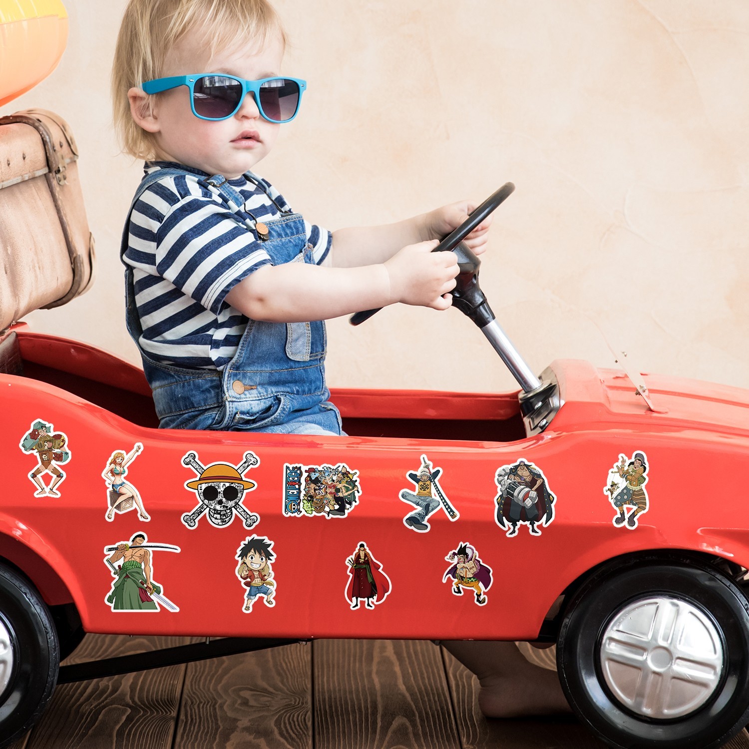 50pcs Waterproof Vinyl Stickers One Piece Anime Luggage Phone Laptop Fridge