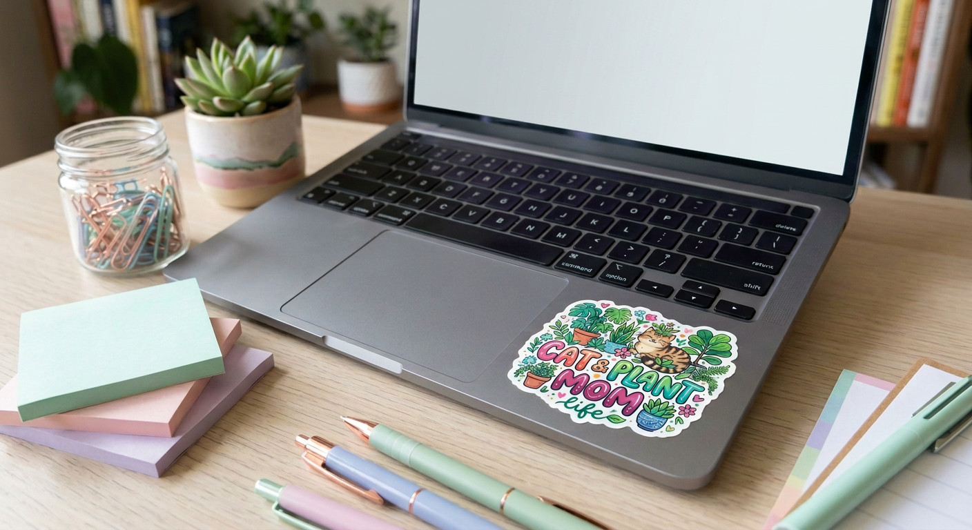 Custom matte vinyl stickers | scratch & water resistant | flexible
