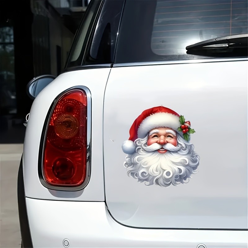 Lightweight User Friendly Maneuverable Decorative Waterproof Santa Claus Sticker
