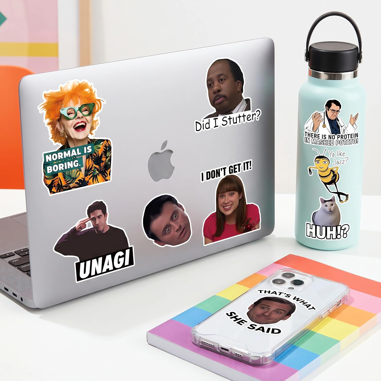 500 Pcs Funny Stickers for Adults & Teens – Trendy Meme Sticker, VSCO Vinyl Deca