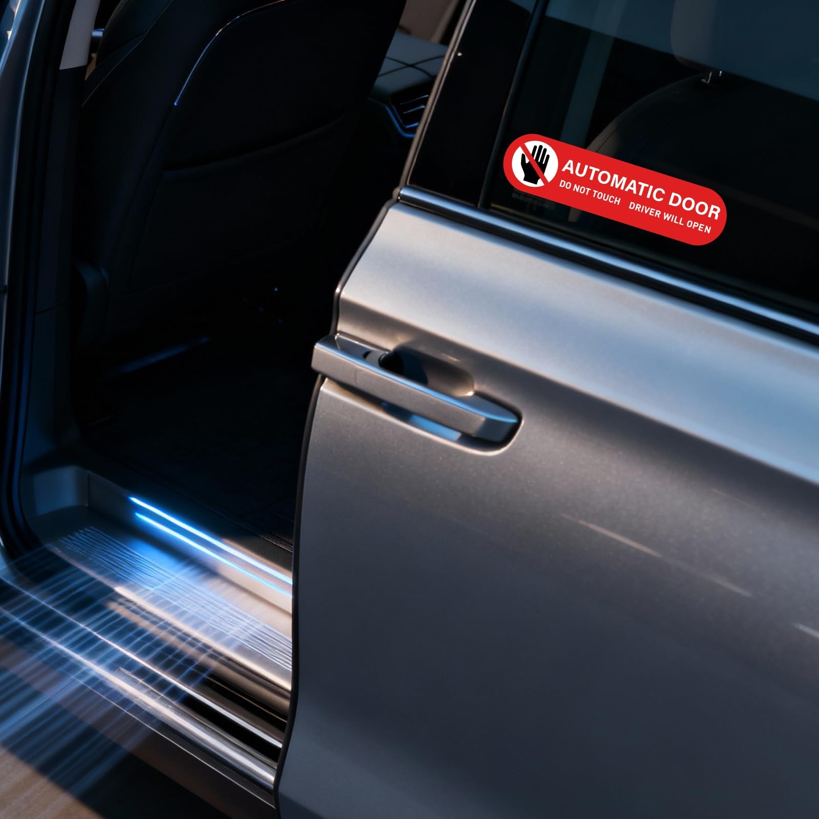 12PCS Automatic Door Car Stickers, Alert Decal for Automatic Sliding Doors,
